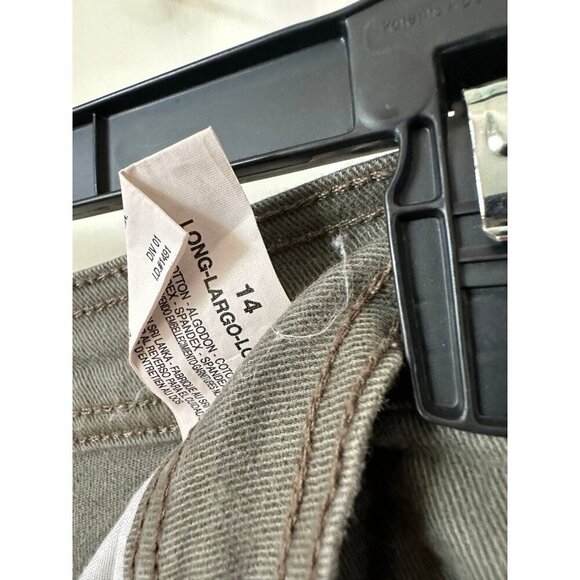 Gloria Vanderbilt women’s size 14 long green pants - Picture 7 of 10